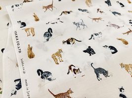 コッカファブリック 60ローンプリント「ネコ図鑑」_拡大イメージ