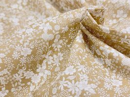 コッカファブリック 60ローンプリント「クラシック・フラワー」ベージュ