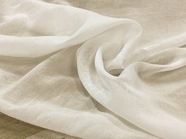 広幅ふんわりコットンシフォンオフホワイト