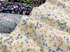 コッカファブリック 60ローンプリント「花と木の実」_拡大イメージ