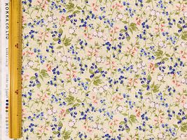 コッカファブリック 60ローンプリント「花と木の実」_拡大イメージ