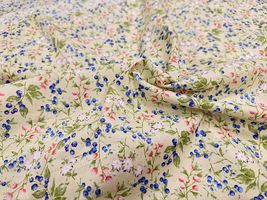 コッカファブリック 60ローンプリント「花と木の実」_拡大イメージ