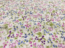 コッカファブリック 60ローンプリント「花と木の実」_拡大イメージ