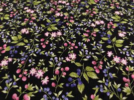 コッカファブリック 60ローンプリント「花と木の実」_拡大イメージ