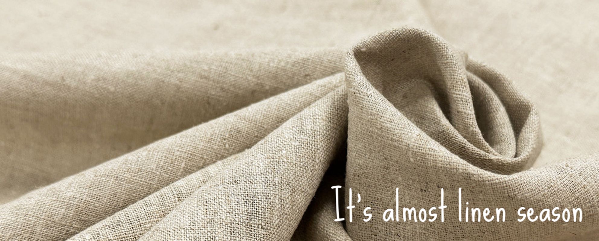 ナチュラルな素材感が嬉しい麻の生地♪