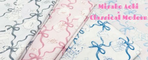 青木美沙子さんコラボ♡コットンオックスプリントのクラシカルモダンシリーズが発売開始！